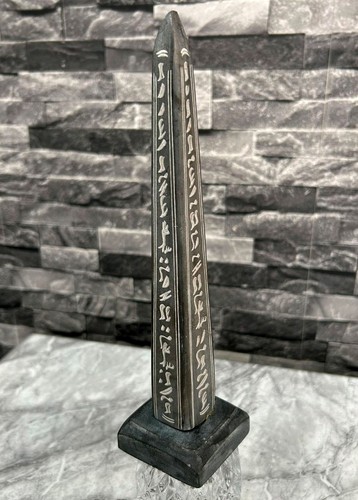 Black egyptian obelisk statue - obelisk,