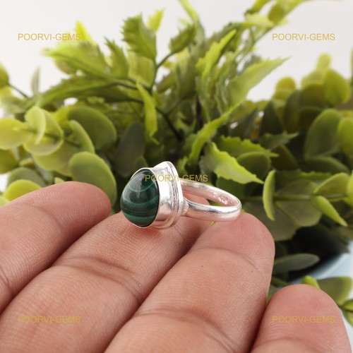 Pear malachite gemstone - malachite,