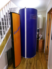 Tansun 2m Sapphire Premium Stand Up Sunbed With Top Fan