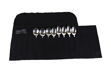 8x Robert Welch Stainless Steel Spoon Cutlery Kitchen Set in Fabric Pouch