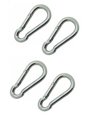 4x 5mm x 50mm Carabiner Clip