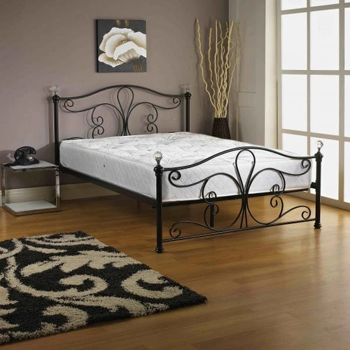 Modern new metal bed - metal, 4ft
