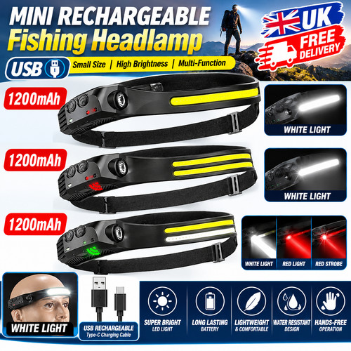 Led head torch rechargeable - led,