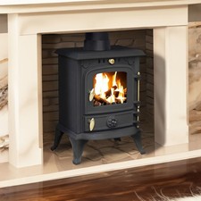 RoyalFire 4.5kW Cast Iron DEFRA Multifuel Stove Wood & Charcoal Burner Heater