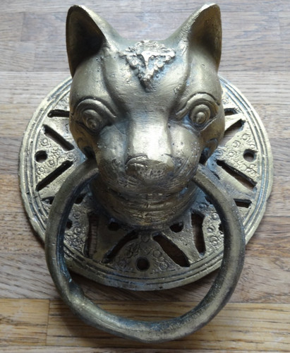 Vintage brass cat panther - ,