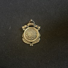 Solid Silver Novelty Darts Board Watch Fob Pendant 1947 Thomas Fattorini