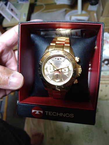 Technos gold chronograph watch - chronograph,