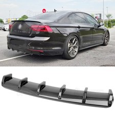 34" 6 Shark Fins Wing Rear Diffuser Bumper Spoiler Lip For VW Passat B7 B8