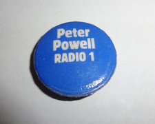 Peter Powell Radio 1 Vintage Button Pin Badge