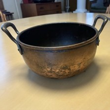 Antique Two-handled copper jam