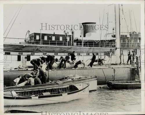 1934 press photo sails - photo,