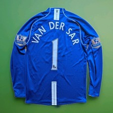 Manchester United Football Shirt 2007 2008 Van Der Sar Authentic Soccer Jersey