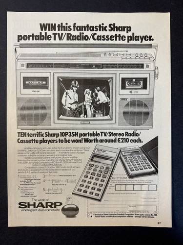 Sharp radio cassette player - sharp,