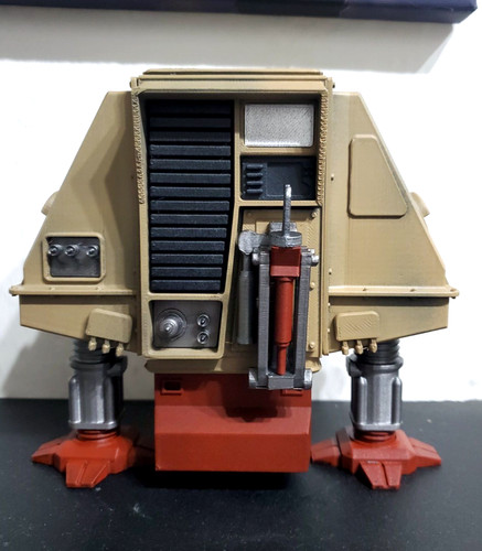 Silent running drone robot - running,