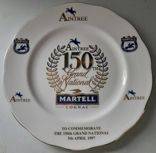 1997 Martell Cognac 150th Grand National Commemorative 26.5cm China Plate.