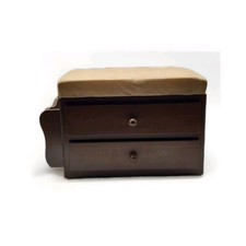 Wooden sewing cabinet basket on wheels....................R1W4