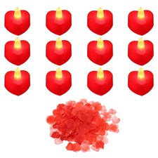12 Pcs Heart Shaped LED