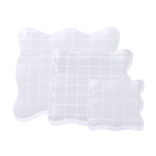 3pcs acrylic stamping - acrylic,