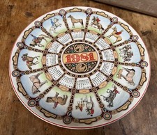 Vintage Wedgwood Plate, 1981 Calendar Plate ‘Horses’ Bone China.