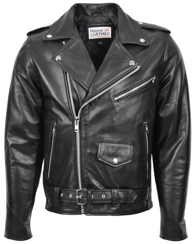 Mens leather biker - mens, brando