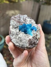 Cavansite Flower on Heulandite (Rare Find) Crystal Mineral AAA+ 132