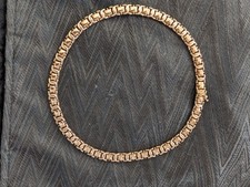 9ct gold choker chain necklace
