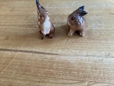 Beswick  Pottery Brown Rabbits 824 glossy