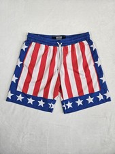 RSVLTS The Roosevelts Shorts Men's Medium Rocky Balboa Boxing American Flag