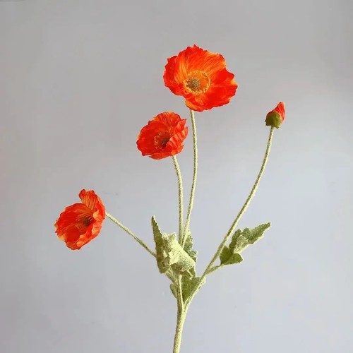 Artificial poppy flowers silk - poppy,