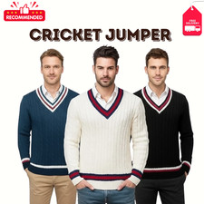 Cricket V Neck Jumper Casual