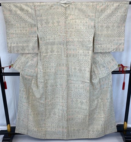 Japanese vintage kimono silk - vintage,
