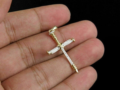 14k yellow gold finish nail - yellow,