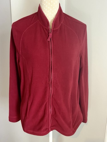 Women burgundy full zip - burgundy,