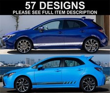 for toyota corolla side stripes decals graphics stickers racing stripes
