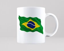 Brazil Flag Mug Gift Funny Brazilian South America Patriotic Cool Tea Coffee Cup