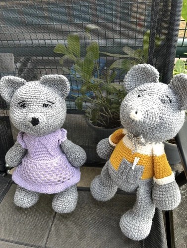 Handmade crochet bears set - bears,