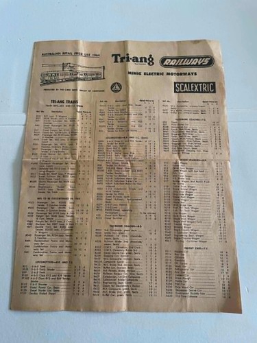 Tri ang scalextric - tri-ang, 1964