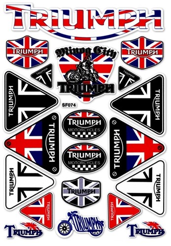 Triumph sticker set - sticker, sheet