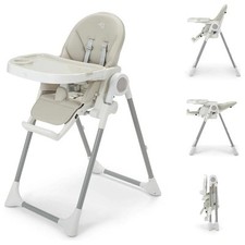 Baby Elegance Nup Nup High Chair with 7 Adjustable Heights in Warm Grey