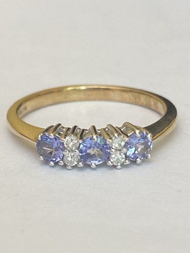 Carat yellow gold tanzanite - 9,
