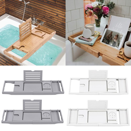 Bamboo bath caddy - bath, tray