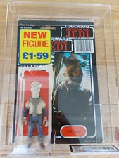 GRADED VINTAGE STAR WARS - UKG not AFA 85% - YAK FACE - LAST 17 - CARDBACK CASE