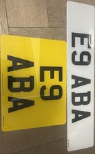 STANDARD FRONT NUMBER PLATE