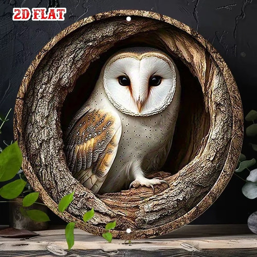 Stunning owl garden plaque - owl,