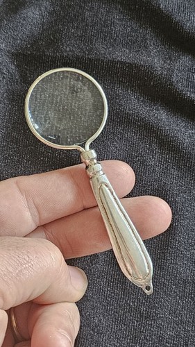 Antique silver magnifying - antique,