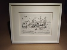 Original framed sketch by