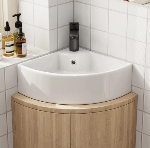 Ceramic corner basin - corner,