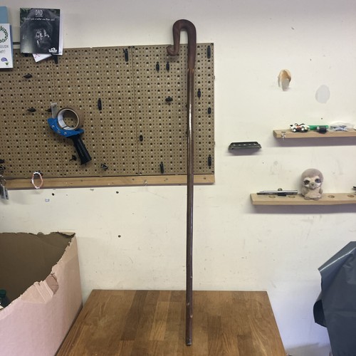 Rams horn wooden walking - walking, stick