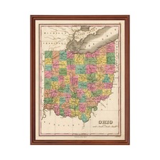 Old Map of Ohio 1824 - Vintage