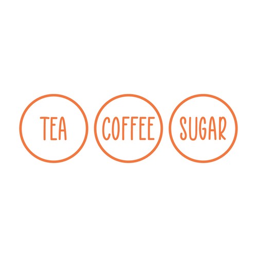 Tea coffee sugar circle - tea,
